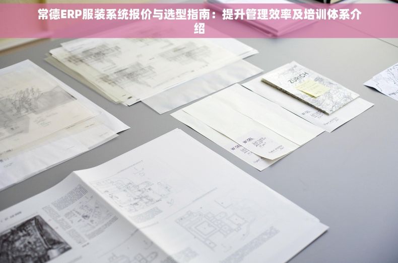 常德ERP服装系统报价与选型指南：提升管理效率及培训体系介绍