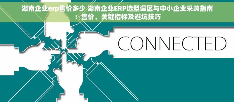 湖南企业erp售价多少 湖南企业ERP选型误区与中小企业采购指南：售价、关键指标及避坑技巧