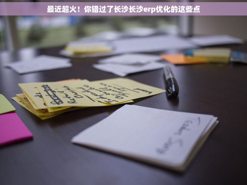 最近超火！你错过了长沙长沙erp优化的这些点