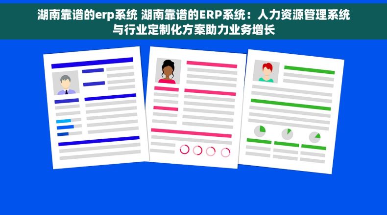 湖南靠谱的erp系统 湖南靠谱的ERP系统：人力资源管理系统与行业定制化方案助力业务增长