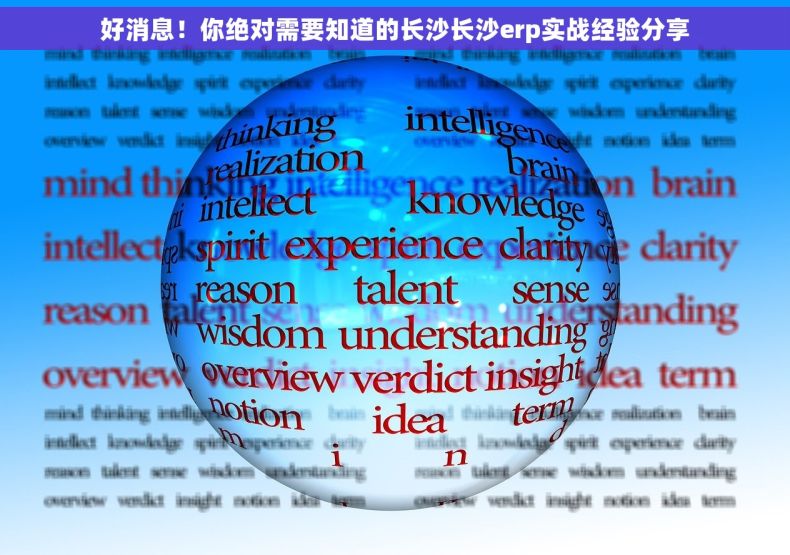 好消息！你绝对需要知道的长沙长沙erp实战经验分享