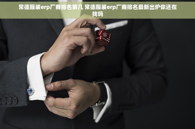 常德服装erp厂商排名第几 常德服装erp厂商排名最新出炉你还在找吗