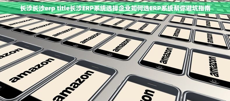 长沙长沙erp title长沙ERP系统选择企业如何选ERP系统帮你避坑指南