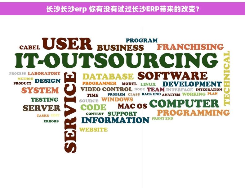 长沙长沙erp 你有没有试过长沙ERP带来的改变？