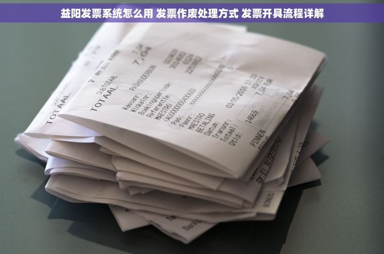 益阳发票系统怎么用 发票作废处理方式 发票开具流程详解