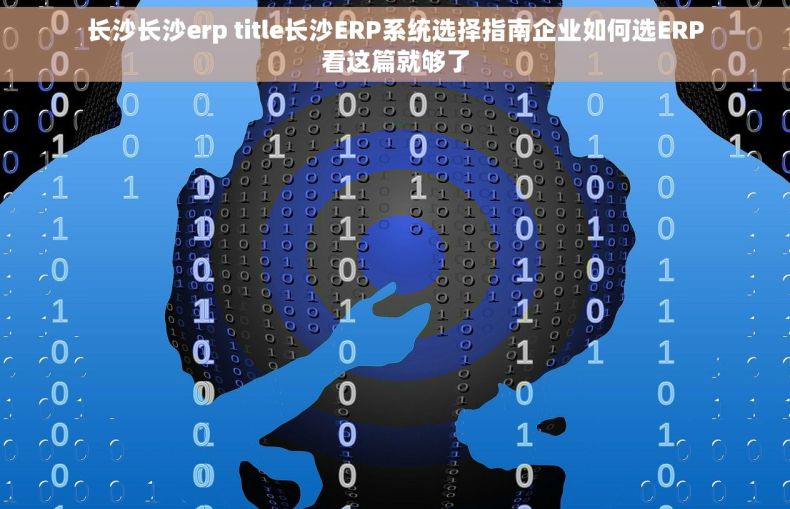 长沙长沙erp title长沙ERP系统选择指南企业如何选ERP看这篇就够了