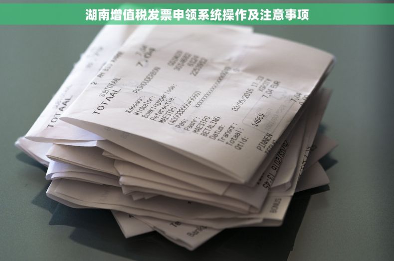 湖南增值税发票申领系统操作及注意事项