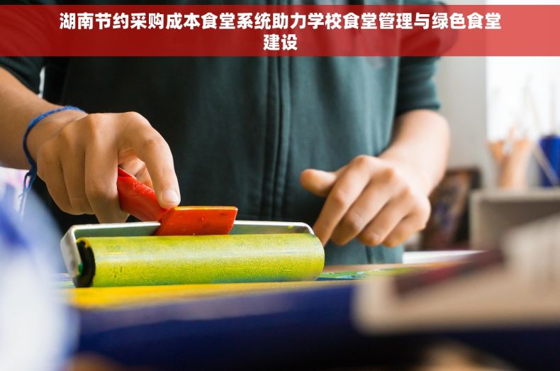 湖南节约采购成本食堂系统助力学校食堂管理与绿色食堂建设