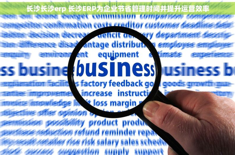 长沙长沙erp 长沙ERP为企业节省管理时间并提升运营效率