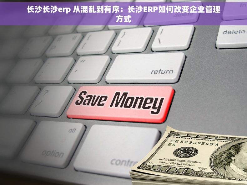 长沙长沙erp 从混乱到有序：长沙ERP如何改变企业管理方式