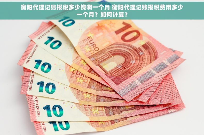 衡阳代理记账报税多少钱啊一个月 衡阳代理记账报税费用多少一个月？如何计算？