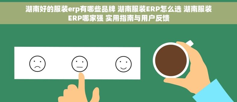湖南好的服装erp有哪些品牌 湖南服装ERP怎么选 湖南服装ERP哪家强 实用指南与用户反馈