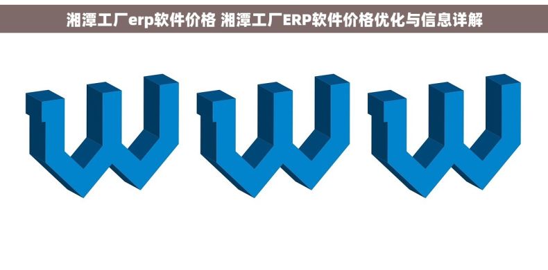 湘潭工厂erp软件价格 湘潭工厂ERP软件价格优化与信息详解