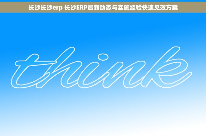 长沙长沙erp 长沙ERP最新动态与实施经验快速见效方案