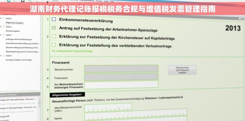 湖南财务代理记账报税税务合规与增值税发票管理指南