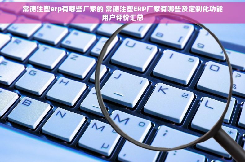 常德注塑erp有哪些厂家的 常德注塑ERP厂家有哪些及定制化功能用户评价汇总