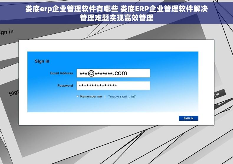 娄底erp企业管理软件有哪些 娄底ERP企业管理软件解决管理难题实现高效管理