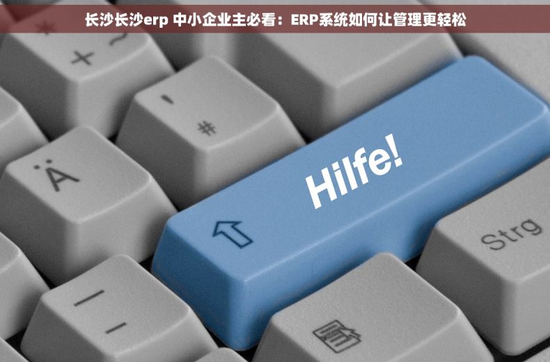 长沙长沙erp 中小企业主必看：ERP系统如何让管理更轻松