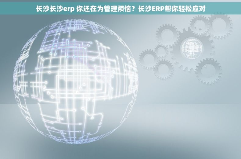 长沙长沙erp 你还在为管理烦恼？长沙ERP帮你轻松应对