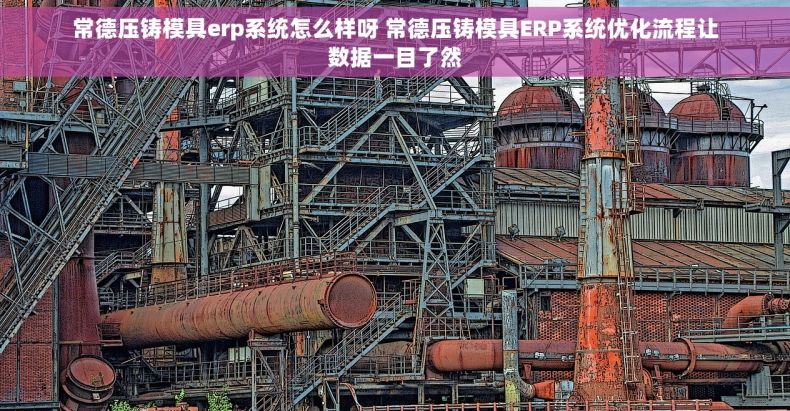 常德压铸模具erp系统怎么样呀 常德压铸模具ERP系统优化流程让数据一目了然