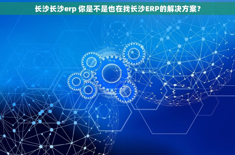 长沙长沙erp 你是不是也在找长沙ERP的解决方案？