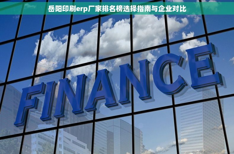 岳阳印刷erp厂家排名榜选择指南与企业对比