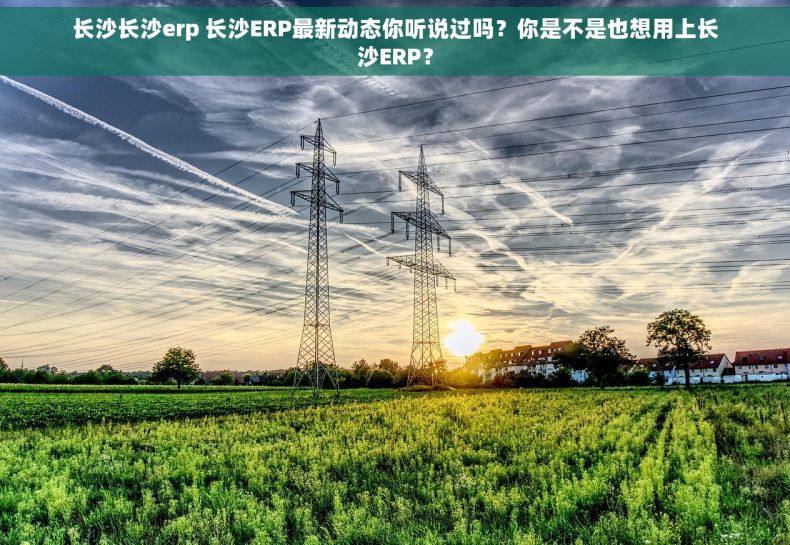 长沙长沙erp 长沙ERP最新动态你听说过吗？你是不是也想用上长沙ERP？