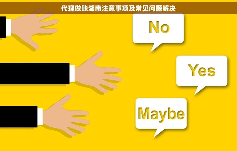 代理做账湖南注意事项及常见问题解决