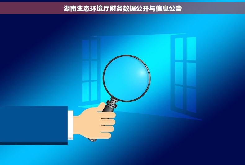 湖南生态环境厅财务数据公开与信息公告