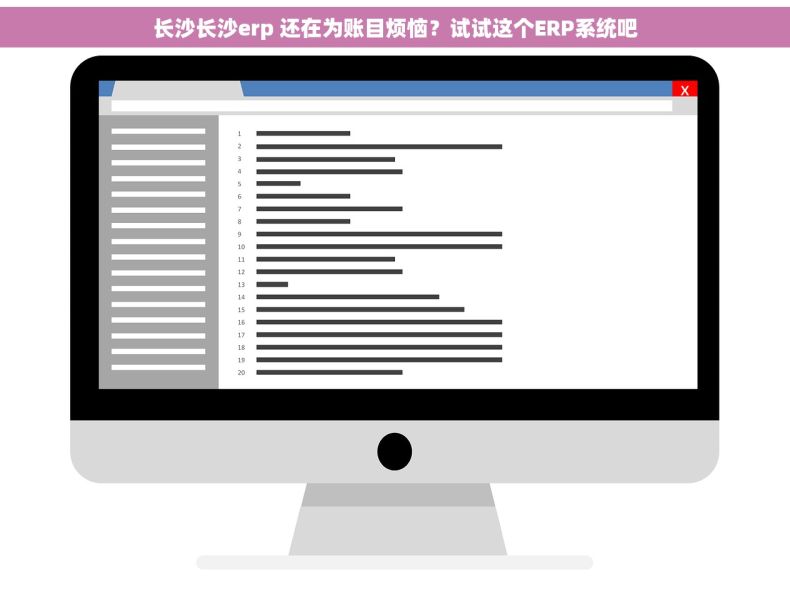长沙长沙erp 还在为账目烦恼？试试这个ERP系统吧