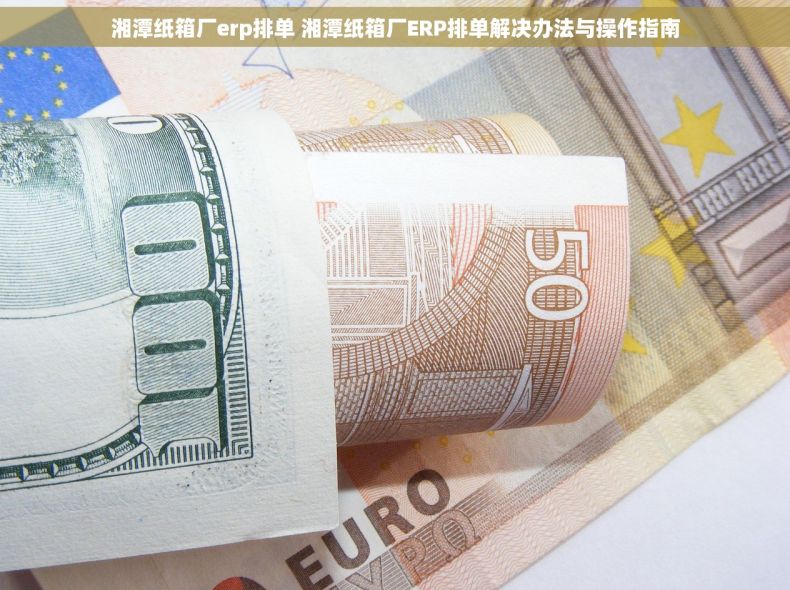 湘潭纸箱厂erp排单 湘潭纸箱厂ERP排单解决办法与操作指南