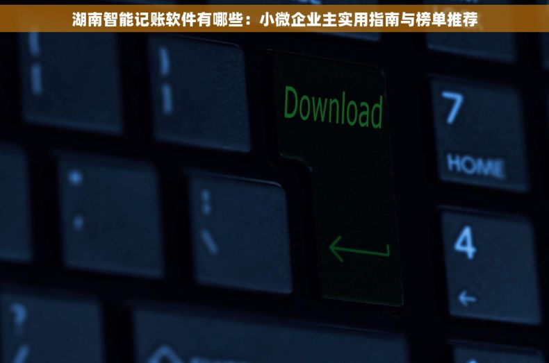 湖南智能记账软件有哪些：小微企业主实用指南与榜单推荐