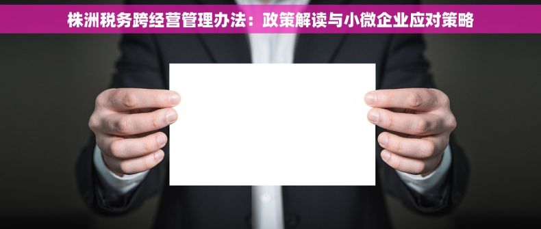 株洲税务跨经营管理办法：政策解读与小微企业应对策略