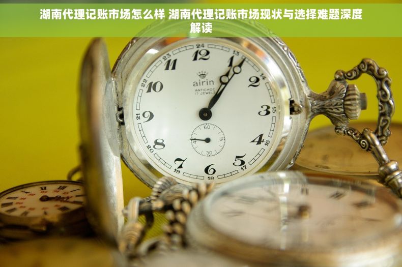 湖南代理记账市场怎么样 湖南代理记账市场现状与选择难题深度解读