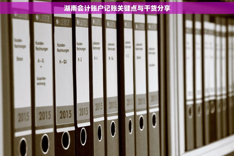 湖南会计账户记账关键点与干货分享