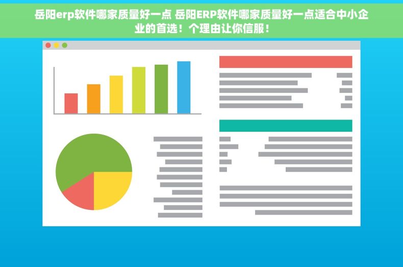 岳阳erp软件哪家质量好一点 岳阳ERP软件哪家质量好一点适合中小企业的首选！个理由让你信服！