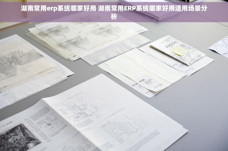 湖南常用erp系统哪家好用 湖南常用ERP系统哪家好用适用场景分析