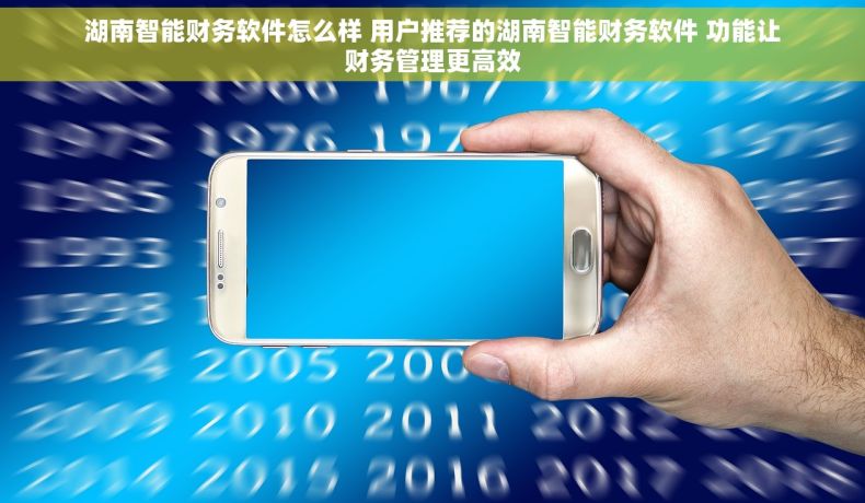 湖南智能财务软件怎么样 用户推荐的湖南智能财务软件 功能让财务管理更高效