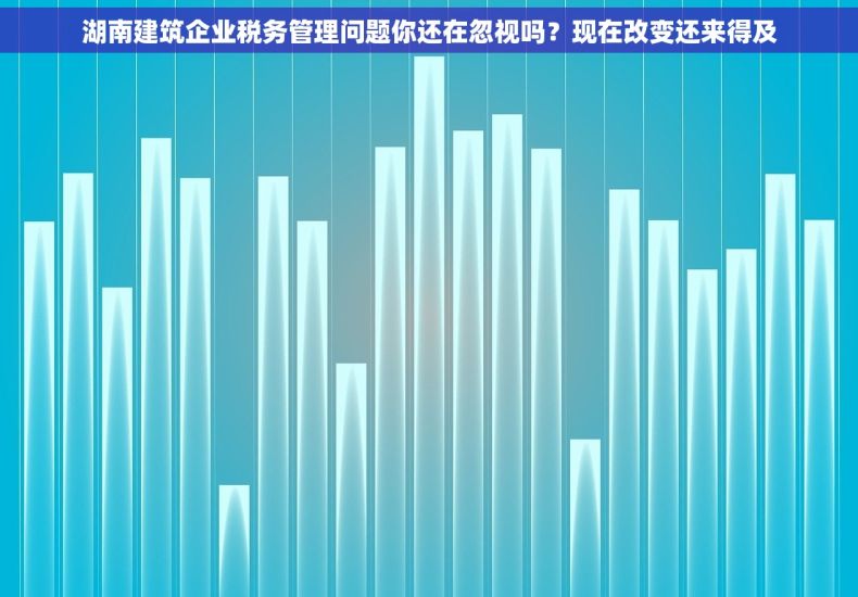 湖南建筑企业税务管理问题你还在忽视吗？现在改变还来得及