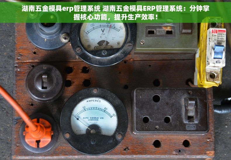 湖南五金模具erp管理系统 湖南五金模具ERP管理系统：分钟掌握核心功能，提升生产效率！