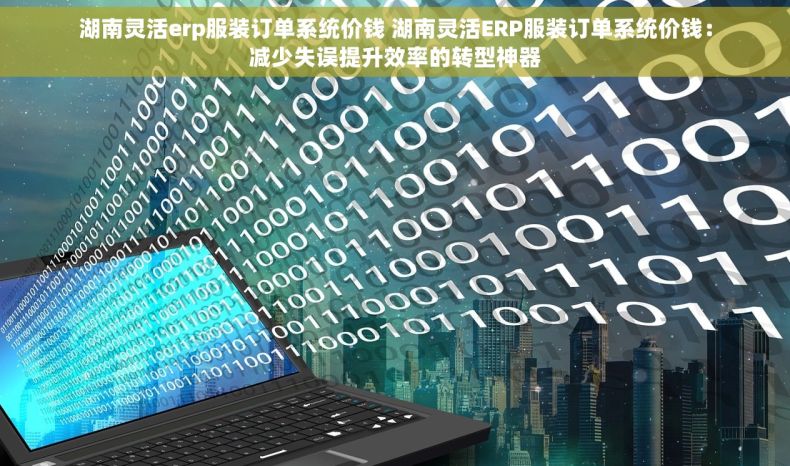 湖南灵活erp服装订单系统价钱 湖南灵活ERP服装订单系统价钱：减少失误提升效率的转型神器