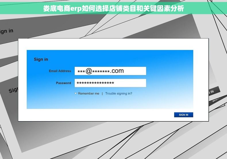 娄底电商erp如何选择店铺类目和关键因素分析