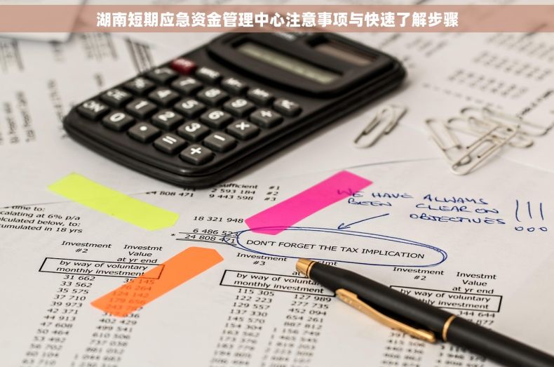 湖南短期应急资金管理中心注意事项与快速了解步骤