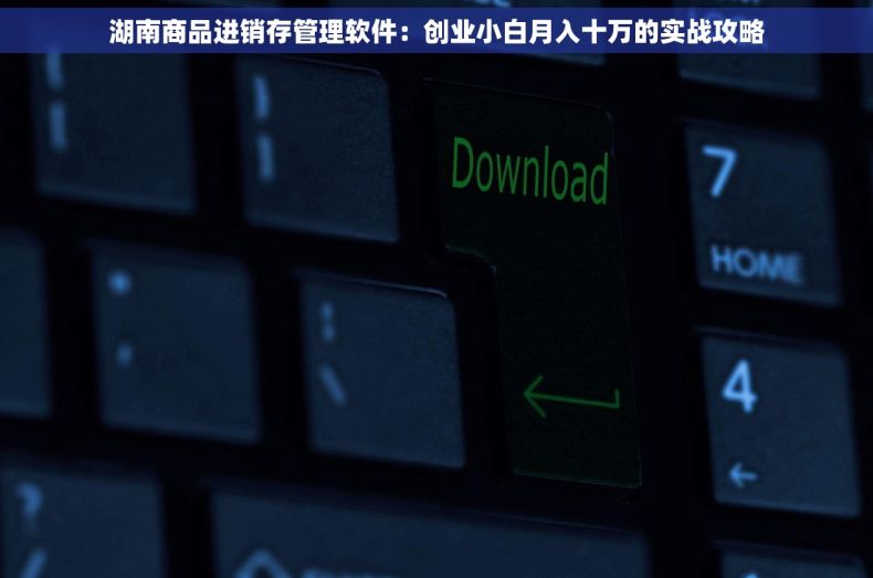 湖南商品进销存管理软件：创业小白月入十万的实战攻略