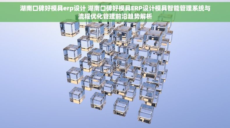 湖南口碑好模具erp设计 湖南口碑好模具ERP设计模具智能管理系统与流程优化管理前沿趋势解析