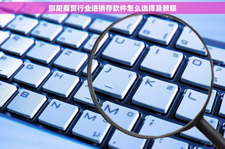 邵阳商贸行业进销存软件怎么选择及教程