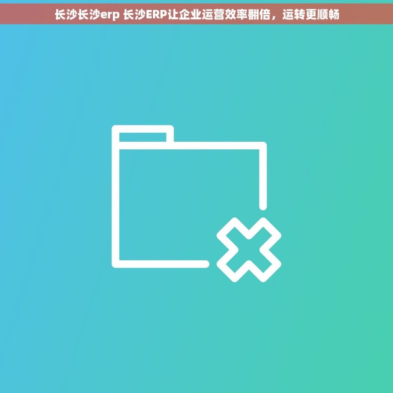长沙长沙erp 长沙ERP让企业运营效率翻倍，运转更顺畅