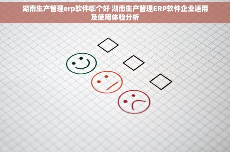 湖南生产管理erp软件哪个好 湖南生产管理ERP软件企业适用及使用体验分析