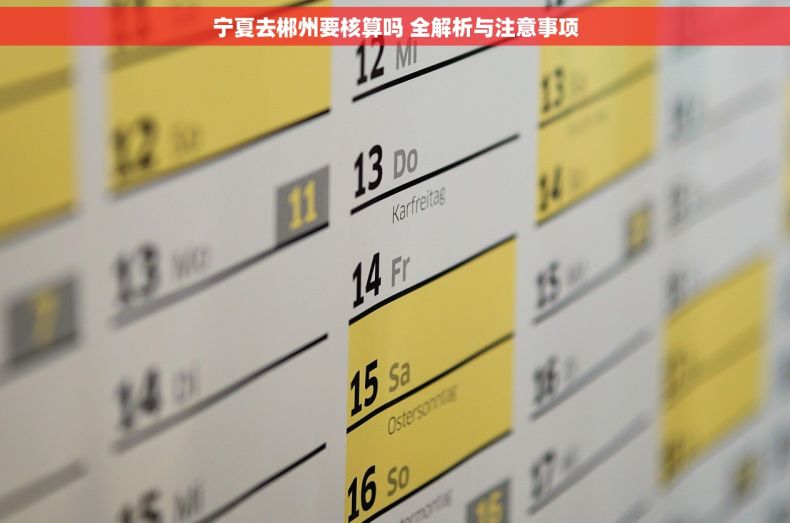宁夏去郴州要核算吗 全解析与注意事项