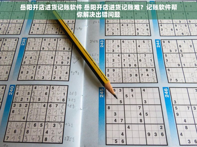 岳阳开店进货记账软件 岳阳开店进货记账难？记账软件帮你解决出错问题